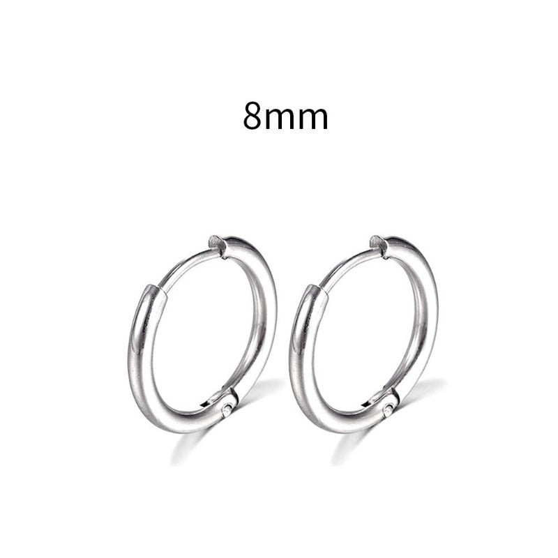 Wholesale Creative Design Stainless Steel Circular Earrings
