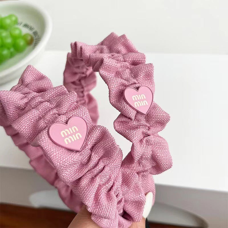 Wholesale High Skull Top Pleated Fabric Hair Bands