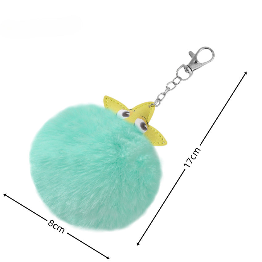 Wholesale Pentagram Plush Keychain