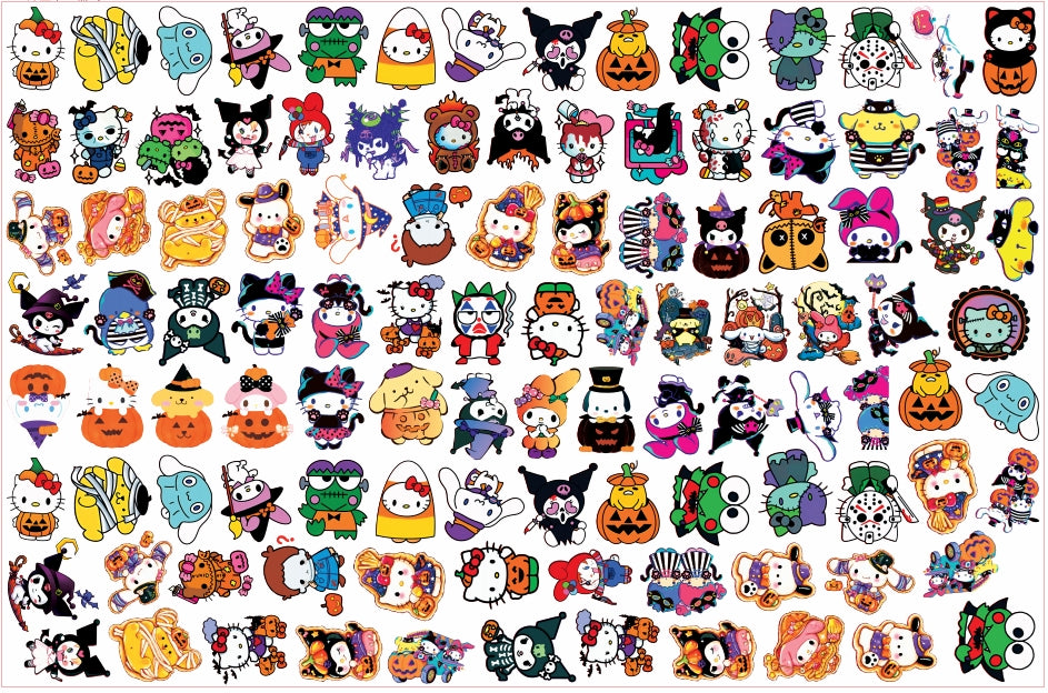 Wholesale Halloween Acrylic Cartoon 2cm/4cm/6cm/8cm Pieces DIY Charms Flatbacks Pendant