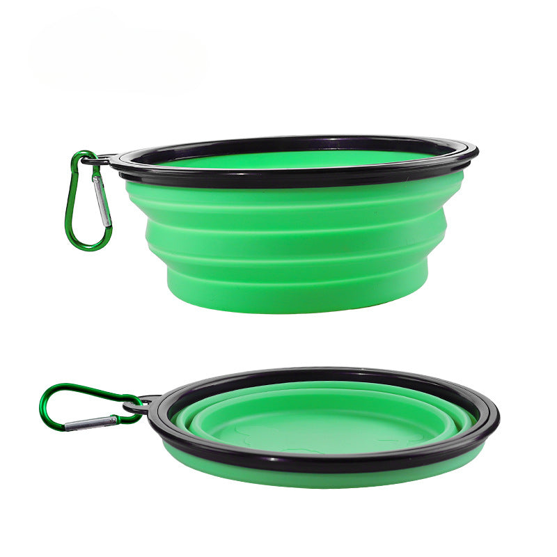 Wholesale Portable Silicone Foldable Water Bowl for Drinking Out