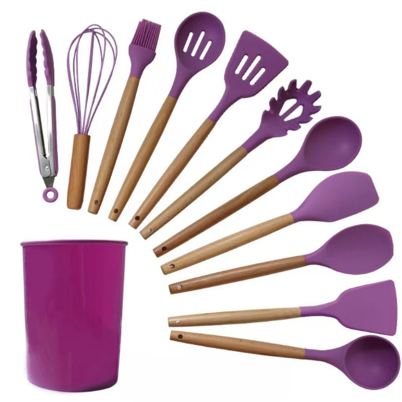 Wholesale Kitchen Silicone Shovel Set of 12 Pieces