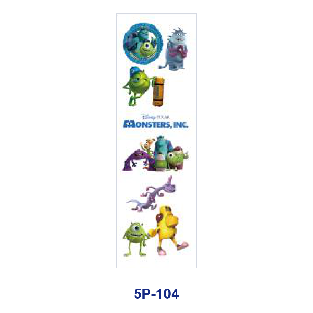 Wholesale 2/ 8/ 16pcs Whimsical sy Monster Colorful Cute Creature Kid‑friendly Cartoon Print Pen and Bookmark Stickers UV DTF Wraps OLY Exclusive