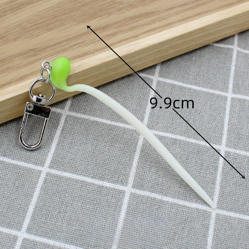 Wholesale PVC Bean Sprouts Keychain