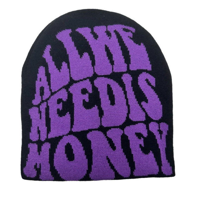 Wholesale Knitted Jacquard Hip-hop Letter Wool Hat