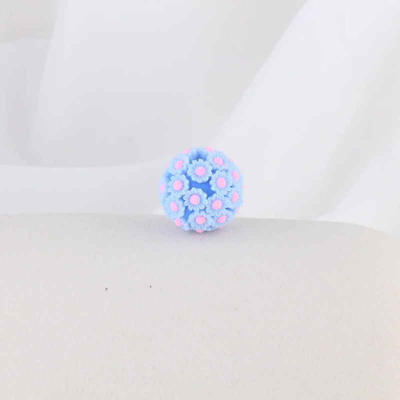 Wholesale 10pcs 2CM Sunflower Ball Soft Ceramic Beads