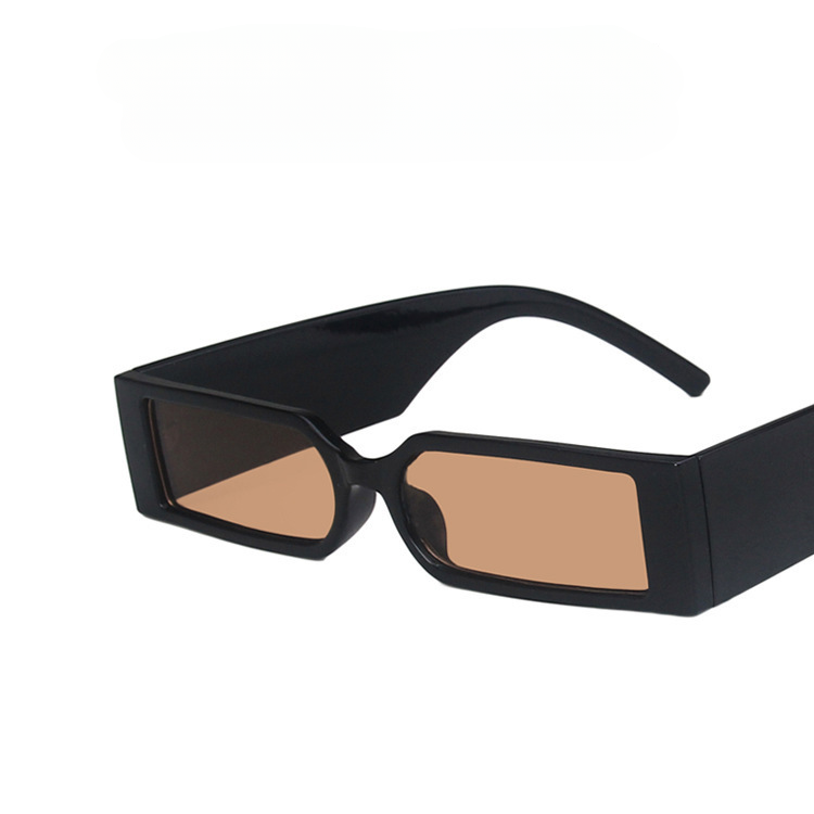Wholesale PC Narrow Square Frame Wide Leg Sunglasses