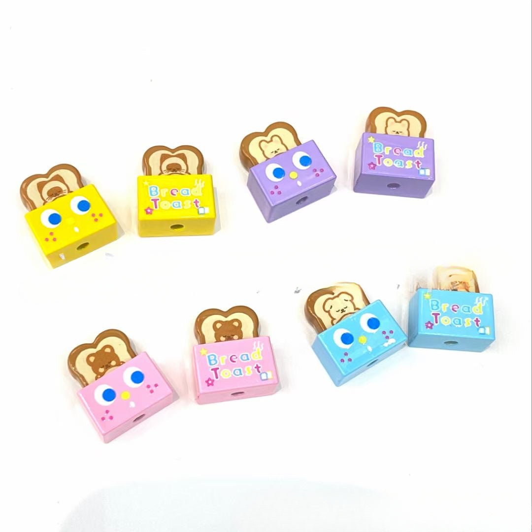 Wholesale 200PCS Acrylic Toast Driver Bread Machine Vertical Hole Beads