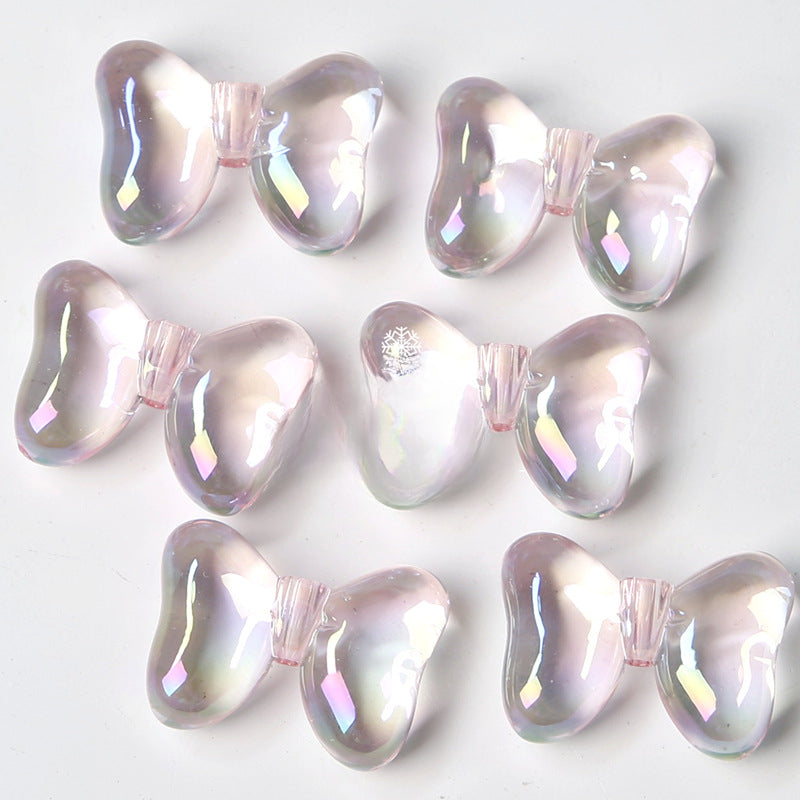 Wholesale 10pcs Scratch Butterfly Acrylic Beads