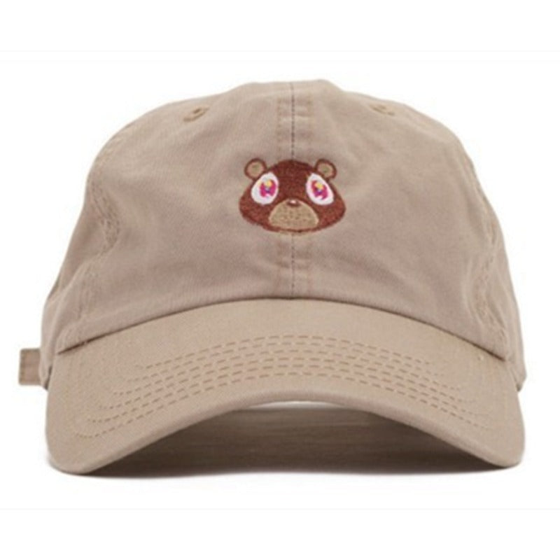 Wholesale Cotton Teddy Bear Embroidered Sun Protection Baseball Caps