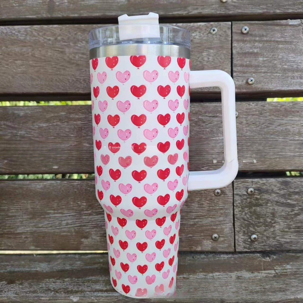 Wholesale Tumbler Double-layer Stainless Steel Valentine's Day Insulated Cup Ice Bullies Cup