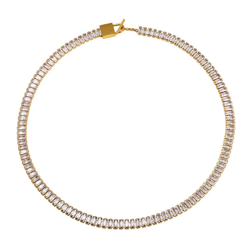 Wholesale Hip Hop Micropaved Single Row Cubic Zirconia Bracelet