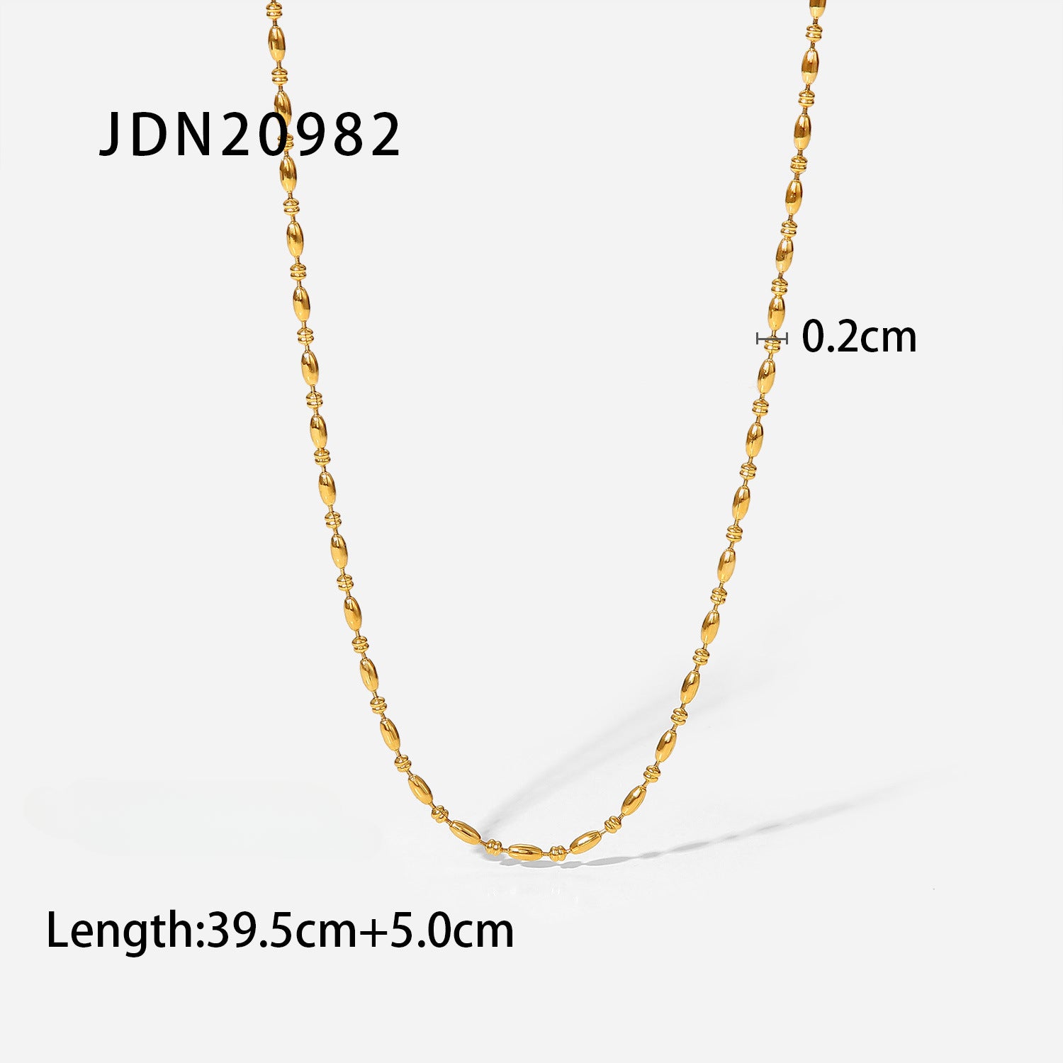 Wholesale Oval Women's Personalized Stainless Steel Necklace