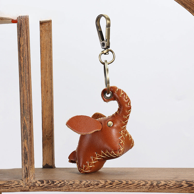 Wholesale Multifunctional Cowhide Animal Keychain