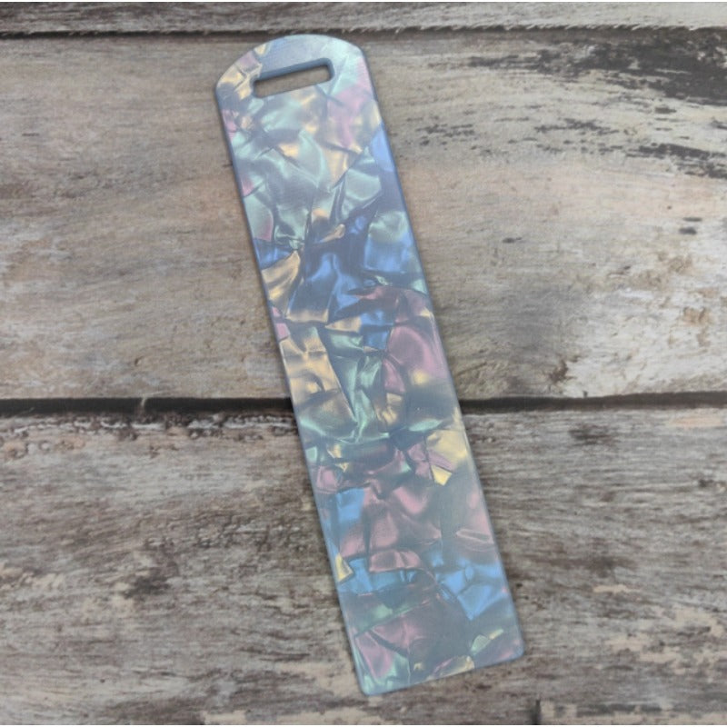 Wholesale 10 Pcs Shiny Fine Sand Geometric Pattern DIY Acrylic Bookmarks