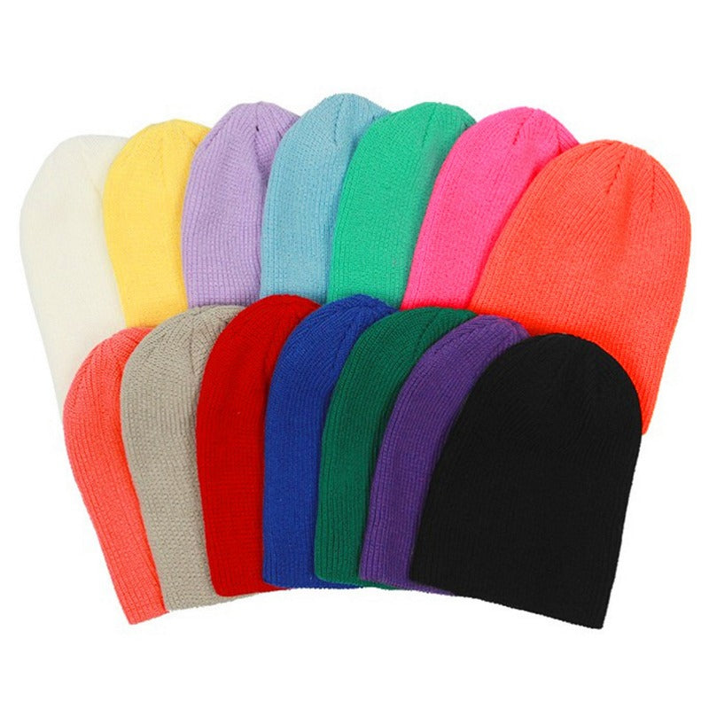 Wholesale Candy Color Street Knitted Wool Hat