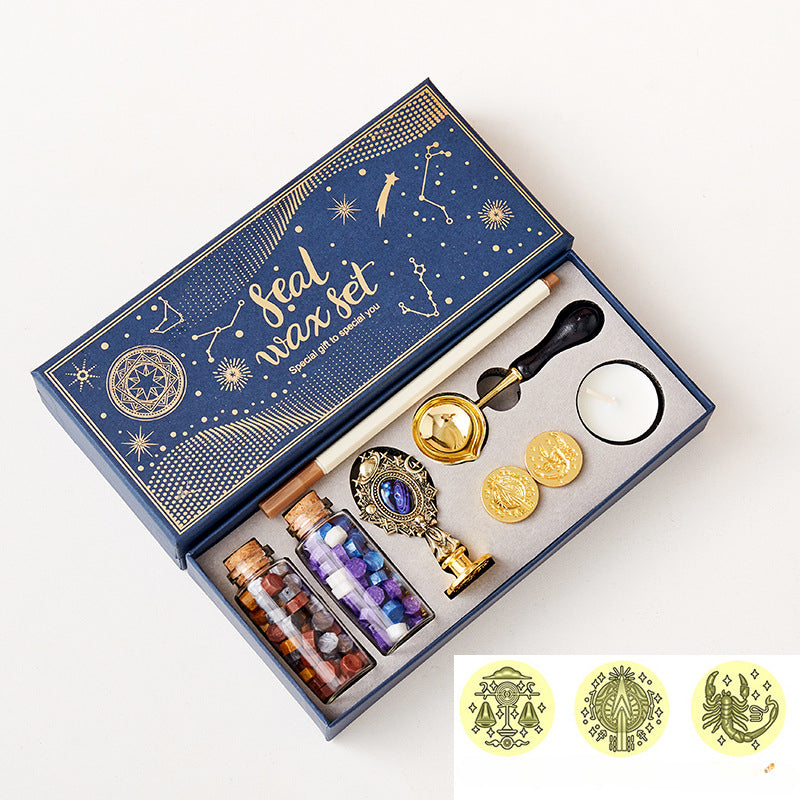 Wholesale Creative Starry Sky Lacquer Wax Particle Seal Set
