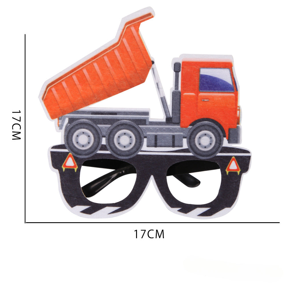Wholesale of 2024 New Engineering Vehicles, Party Decorations, Plastic Glasses