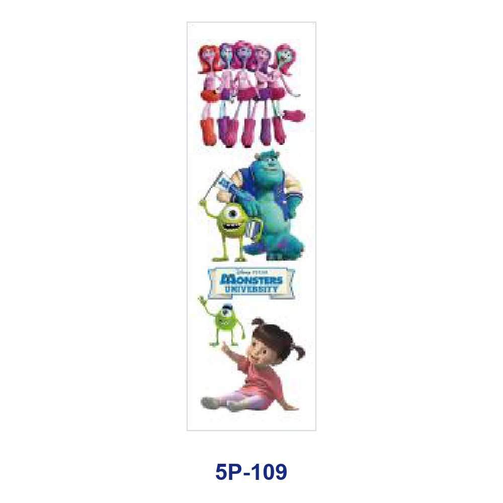 Wholesale 2/ 8/ 16pcs Whimsical sy Monster Colorful Cute Creature Kid‑friendly Cartoon Print Pen and Bookmark Stickers UV DTF Wraps OLY Exclusive