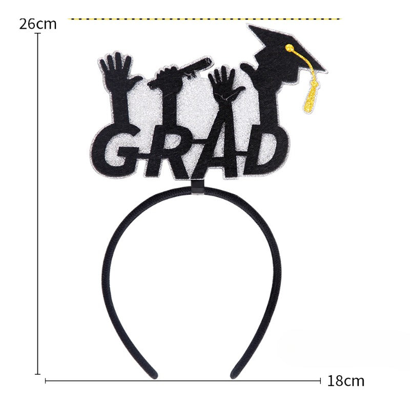 Wholesale Graduation Season Bachelor's Hat Certificate Plastic Headband