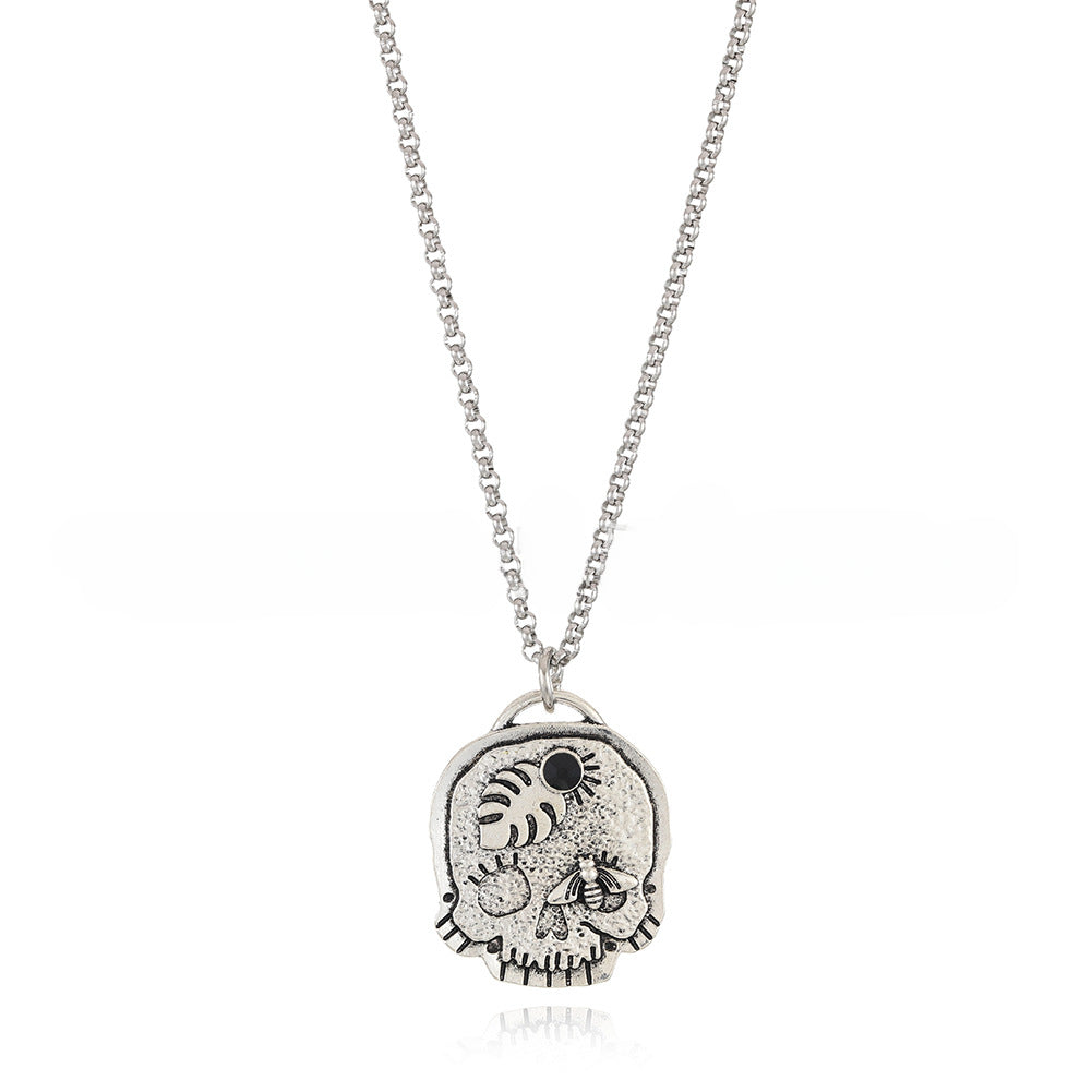 Wholesale New Skull Pendant Alloy Necklace