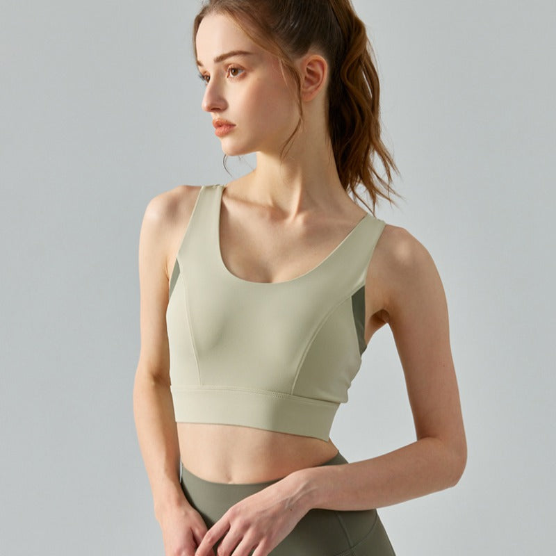 Wholesale Integrated Chest Pad Seamless Back Buckle Sports Bra