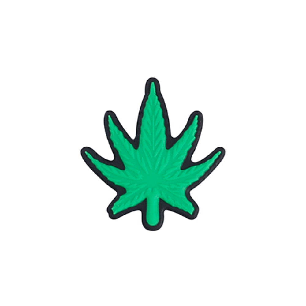 Wholesale 20pcs Cartoon Green Maple Leaf Letters Pattern Silicone Beads