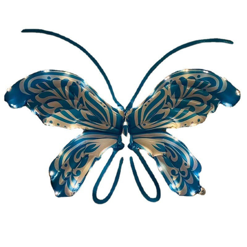 Wholesale Butterfly Wings Glowing Aluminum Film Balloon Toys