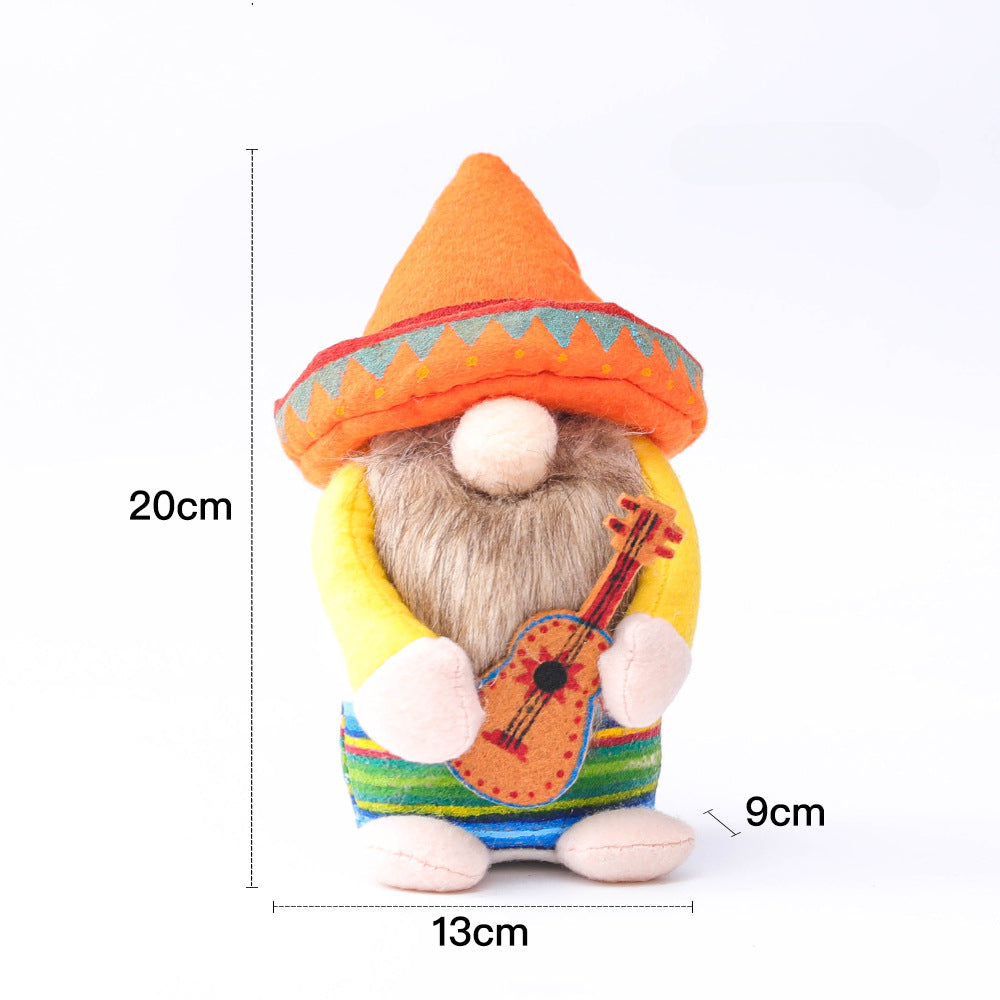 Wholesale Carnival Mexican Sombrero Faceless Doll Doll