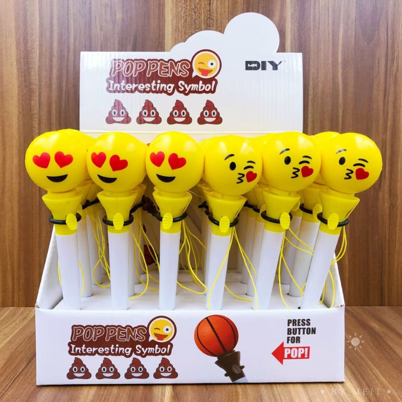 Wholesale 24pcs Fist Jumping Pen Fist Shaped Silicone Bouncing Ballpoint Pen