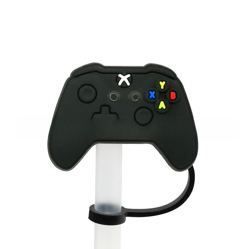 Wholesale 10pcs Game Style Straw Cap Silicone Dust Plug Cute Anime Party Casual Decorations