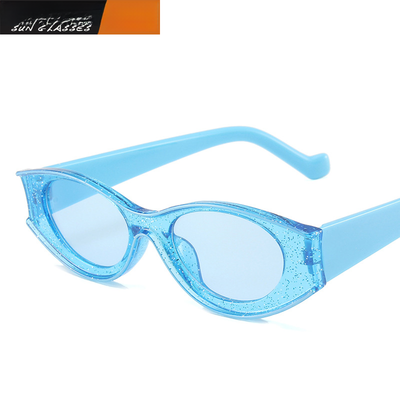Wholesale Cute and playful oval frame full frame sunglasses