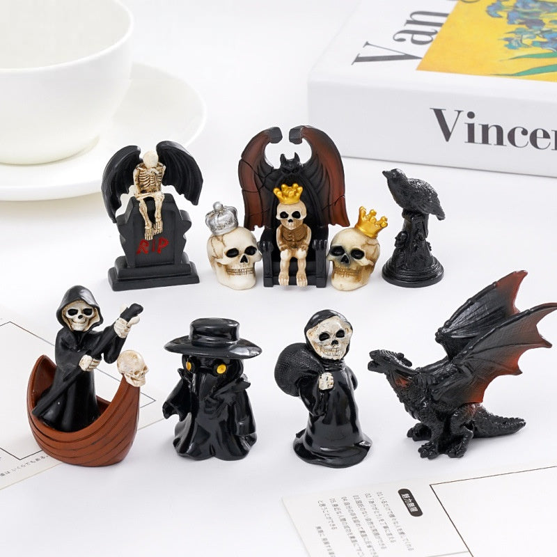 Wholesale  Skeleton Angel Resin Ornament Decorative Car Desktop Accessory Gift