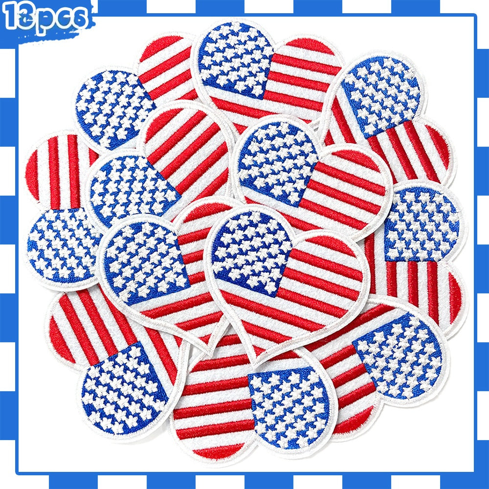 Wholesale Love American Flag Embroidered Patch For Coats Decorative Craft Supply