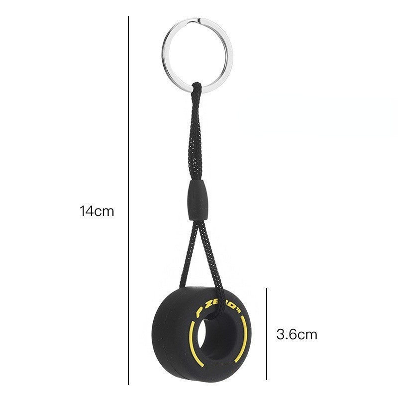 Wholesale PVC Soft Rubber Tire Keychains