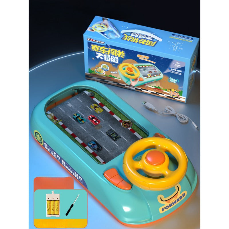 Wholesale ABS Challenge Adventure Children's Steering Wheel Electric Table Games