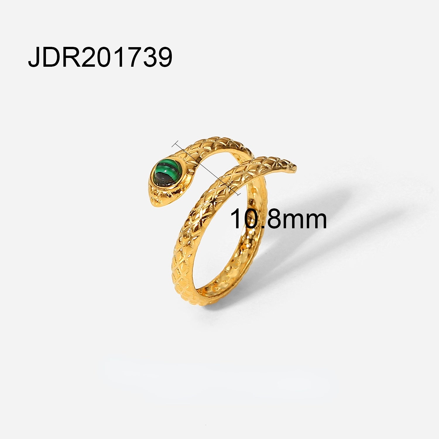 Wholesale 18K Gold Plated Colored Stainless Steel Rings