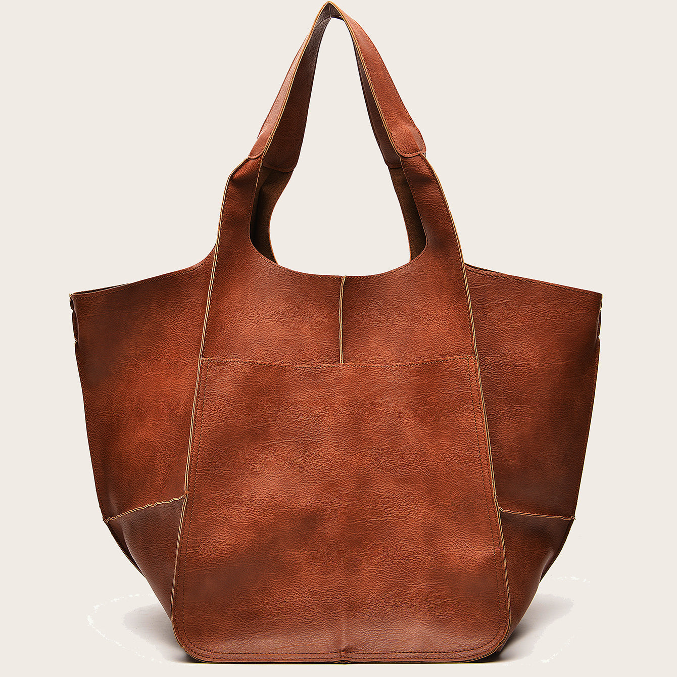 Wholesale Soft Leather Large Capacity Shoulder Hand Tote Bag