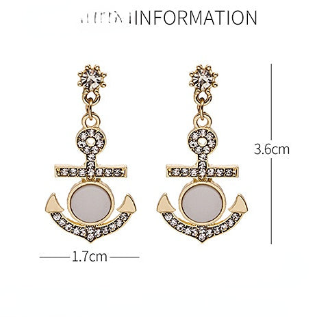 Estudio de aleación de concha de cáscara de circón barroco de anclaje de anclaje al por mayor