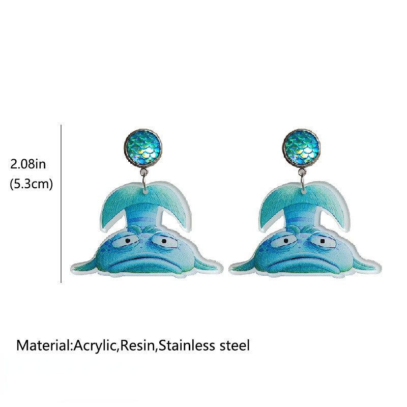 Pendientes De Acrílico De Animales Marinos al por mayor