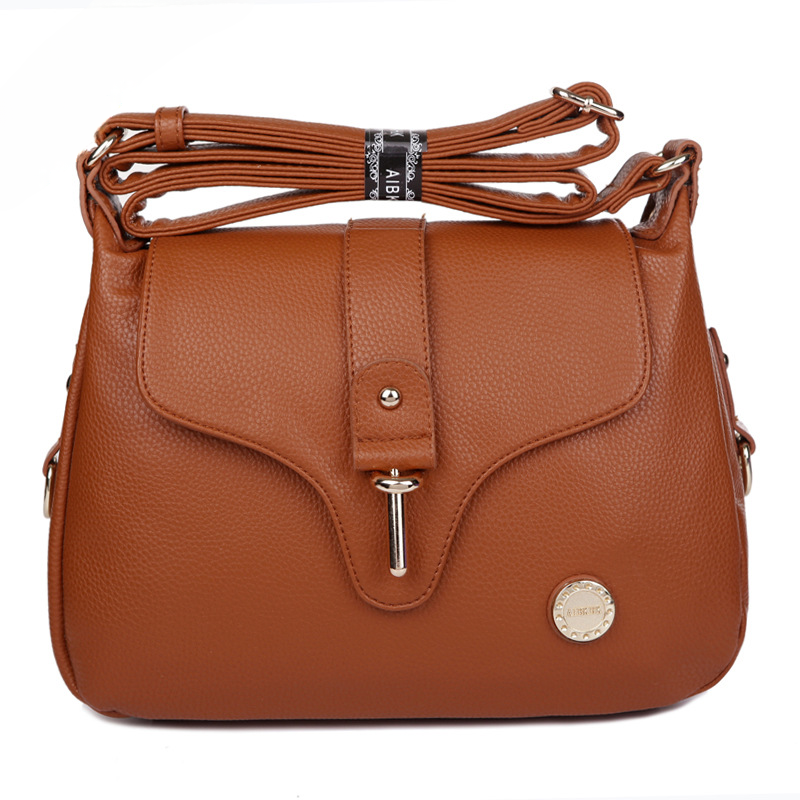 Wholesale PU Shoulder Messenger Bag Soft Leather Women Bag