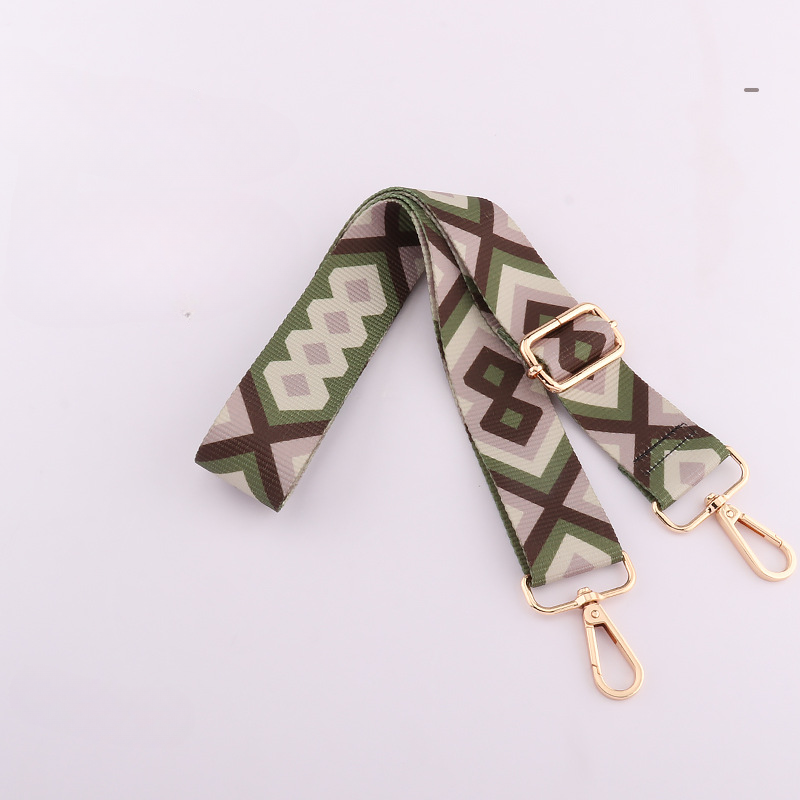 Wholesale Nylon Color Stripe 38mm Adjustable Shoulder Strap