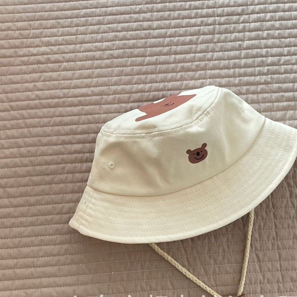 Venta al por mayor algodón niños compensado Big B carta cubo sombrero