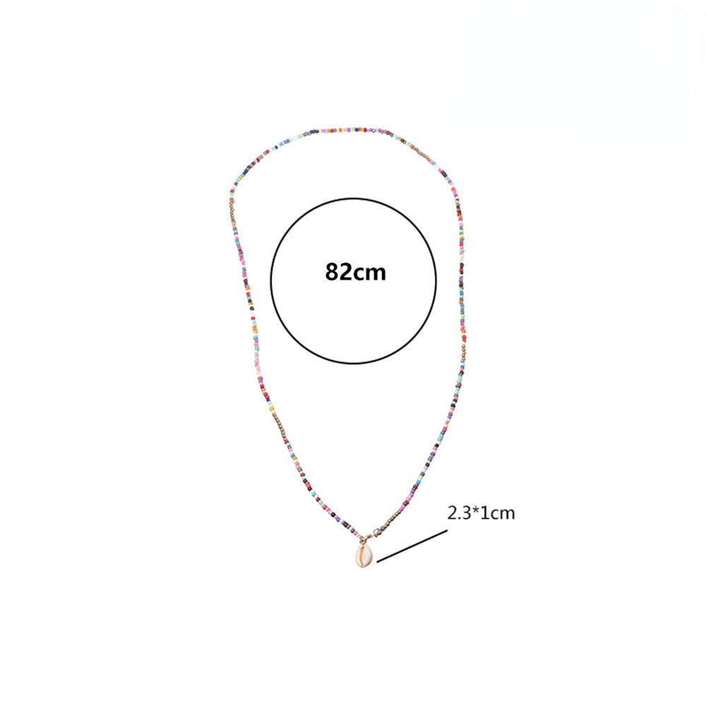 Venta al por mayor Collar de cuentas de colores bohemios de aleación