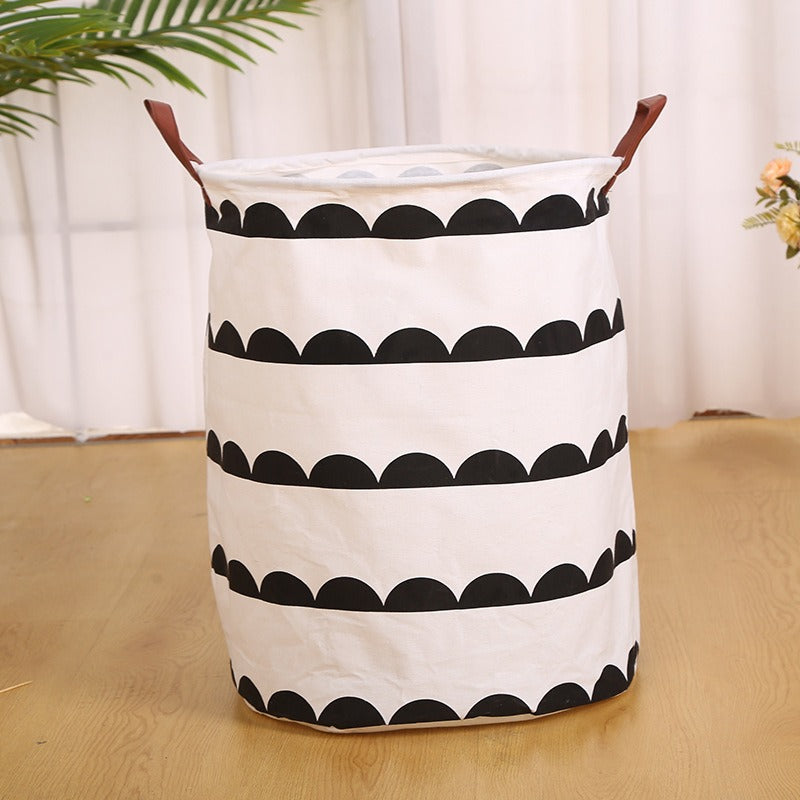 Wholesale Cotton and Linen Dirty Clothes Basket Storage Bucket