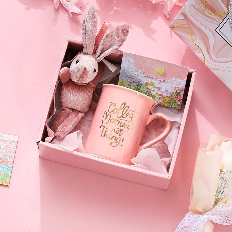 Wholesale Birthday Gift Tulip Ceramic Cup Gift Box