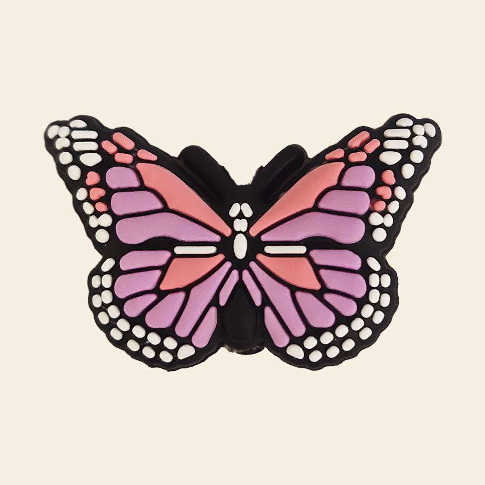 Wholesale 10pcs Cartoon Butterfly  Silicone Focal Beads