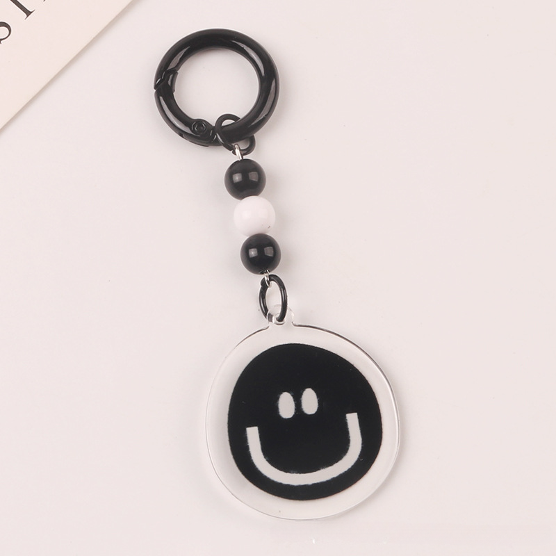 Llavero de la cara acrílica redonda de acrílico al por mayor