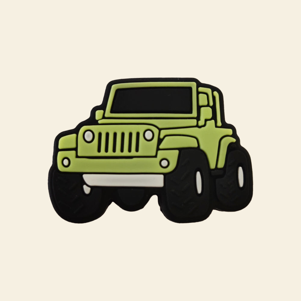 Wholesale 10pcs Cartoon Car Silicone Focal Beads