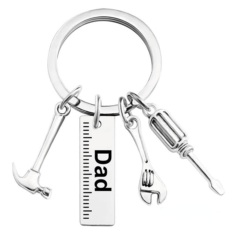 Wholesale Father's Day Gift Lettering Metal Keychain